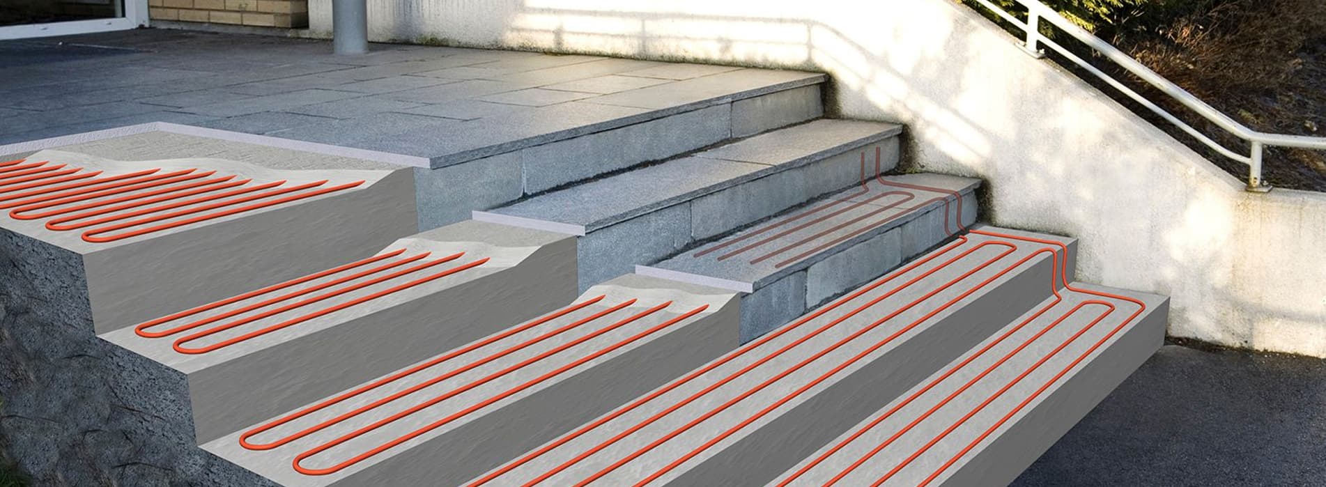 Cavo e tappetino riscaldante per lo scioglimento della neve