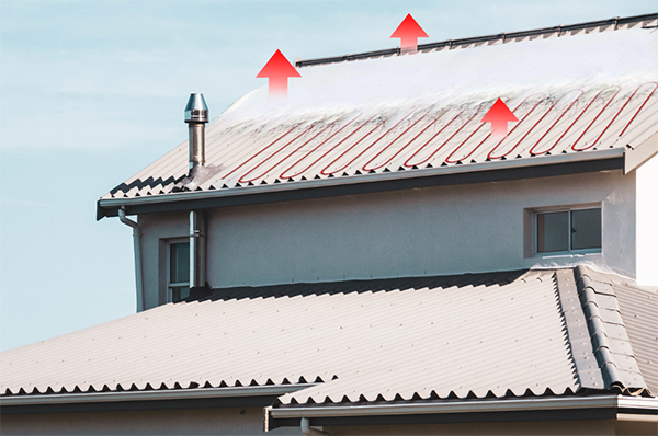La grondaia del tetto Huanrui e il sistema di riscaldamento elettrico per lo scioglimento della neve a terra garantiscono la sicurezza dell'edificio e del viaggio